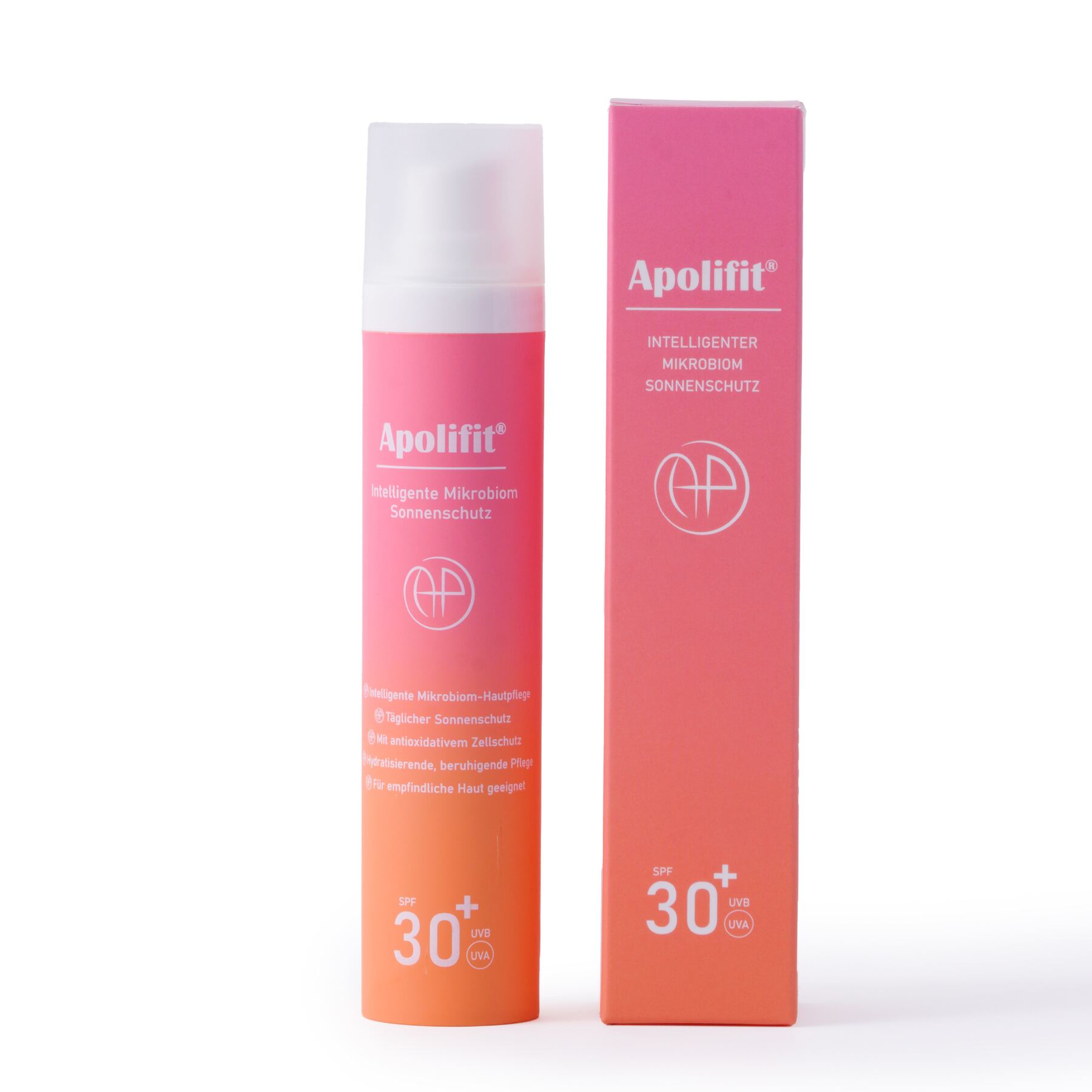 APOLIFIT Sonnenschutz SPF 30 Flasche und Verpackung